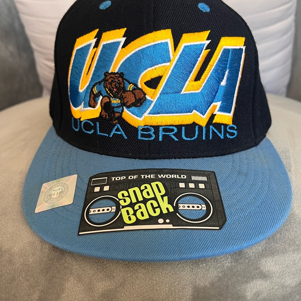 90s UCLA graffiti snapback hat